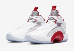 新款Air Jordan 35 Fire Red红白配色篮球鞋