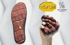 Vibram可折叠四分之一尺寸的鞋款One 