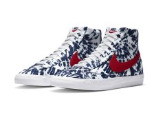 Nike Blazer Mid全新蓝色扎染配色鞋款亮
