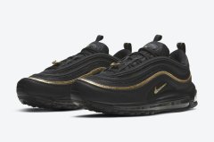 Nike Air Max 97运动鞋人气黑金配色将复
