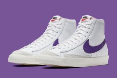 Nike Blazer Mid 77 VintageWhiteVoltage Purple鞋