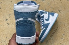 丹宁 AJ1 全新Denim配色鞋款释出金色鞋