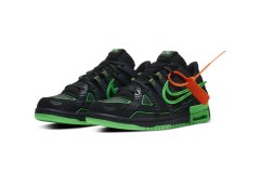 Off-White与Nike联名Air Rubber Dunk黑绿配色
