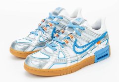 OFF-WHITE与Nike Air Rubber Dunk联名鞋北卡蓝
