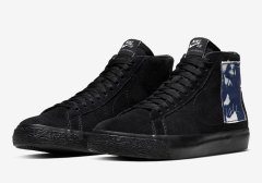 Isle Skateboards与Nike SB Blaze全黑联名鞋曝