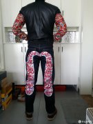 岂止是花俏 EVISU A14WHMLK2900 皮衣夹克