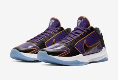 耐克Kobe 5 Protro Lakers湖人配色篮球鞋官