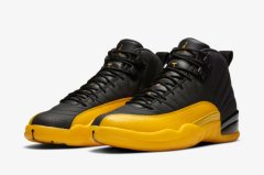 Air Jordan 12 University Gold黑金配色球鞋即
