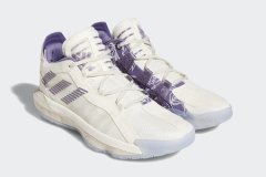 利拉德战靴adidas Dame 6 Weber State白紫配