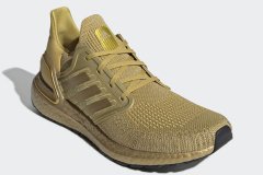 全金配色adidas UltraBOOST 20Metallic Gold跑