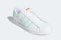全新adidas Superstar Clear Mint薄荷绿配色