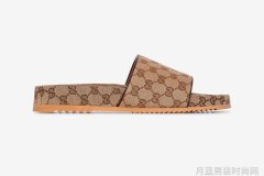 古驰Gucci全新棕色GG Monogram拖鞋发售