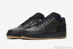 耐克Air Force 1 Type全新黑色做旧鞋款曝光